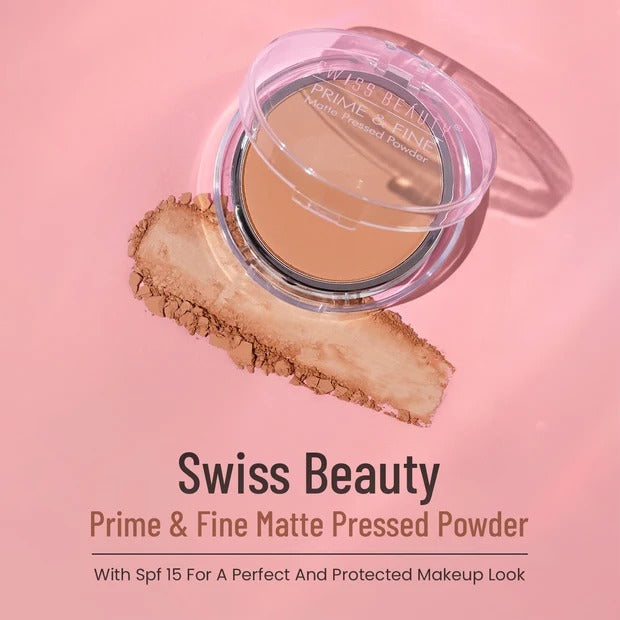 Prime And Fine Matte Press Powder - Nude Beige-03