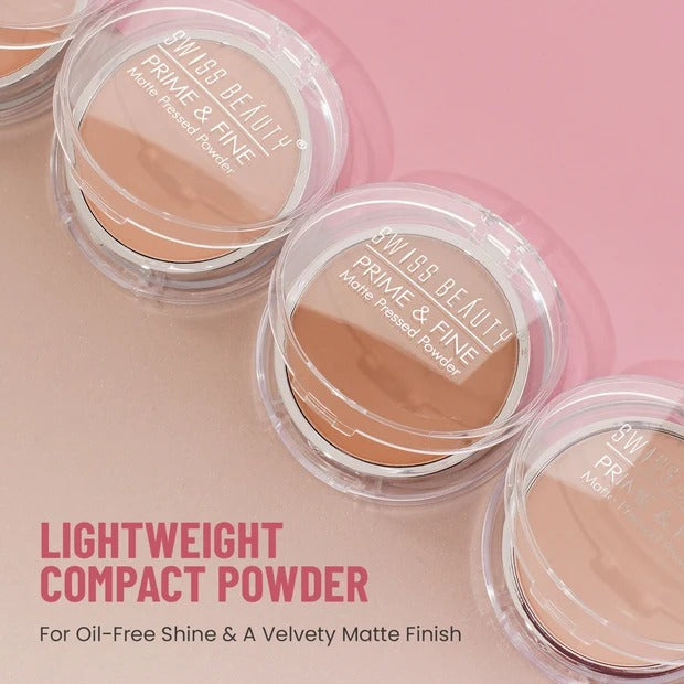 Prime And Fine Matte Press Powder - Nude Beige-03