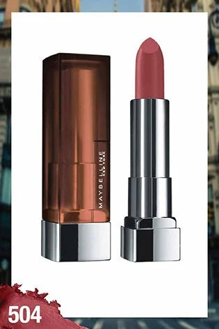 Maybelline Color Sensational Creamy Matte Lipstick – Touch of Nude 504, 3.9 g