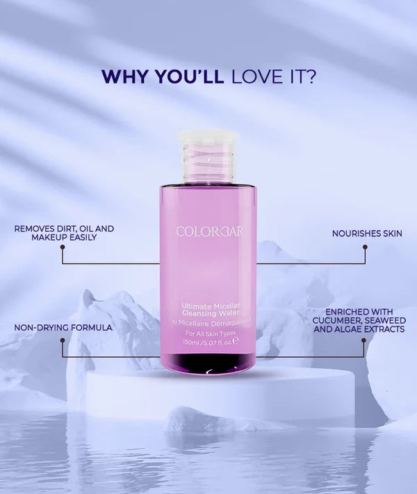 Colorbar Ultimate Micellar Cleansing Water, 150ml